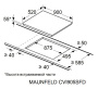 Варочная поверхность индукционная Maunfeld CVI905SFLGR Inverter